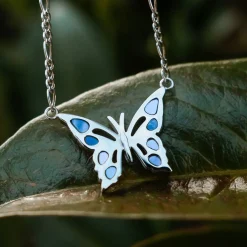 Holzkern Halsketten|Schmuck^Fritillary Halskette