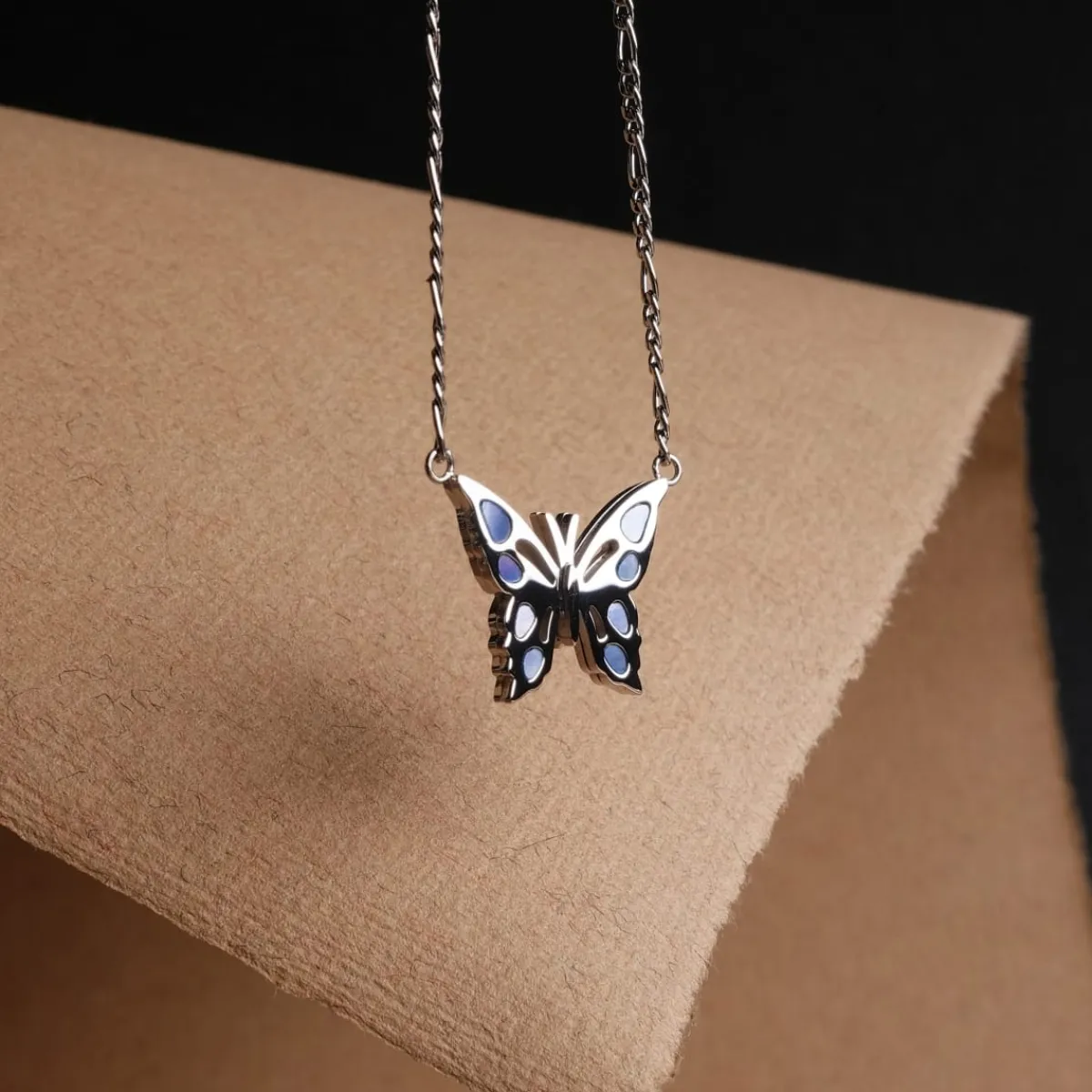 Holzkern Halsketten|Schmuck^Fritillary Halskette