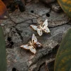 Holzkern Ohrringe|Schmuck^Fritillary Ohrringe