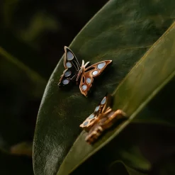 Holzkern Ohrringe|Schmuck^Fritillary Ohrringe