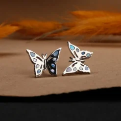 Holzkern Ohrringe|Schmuck^Fritillary Ohrringe
