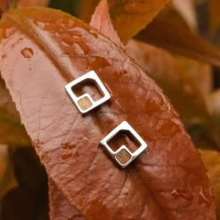 Holzkern Ohrringe|Schmuck^Geometric Ohrringe