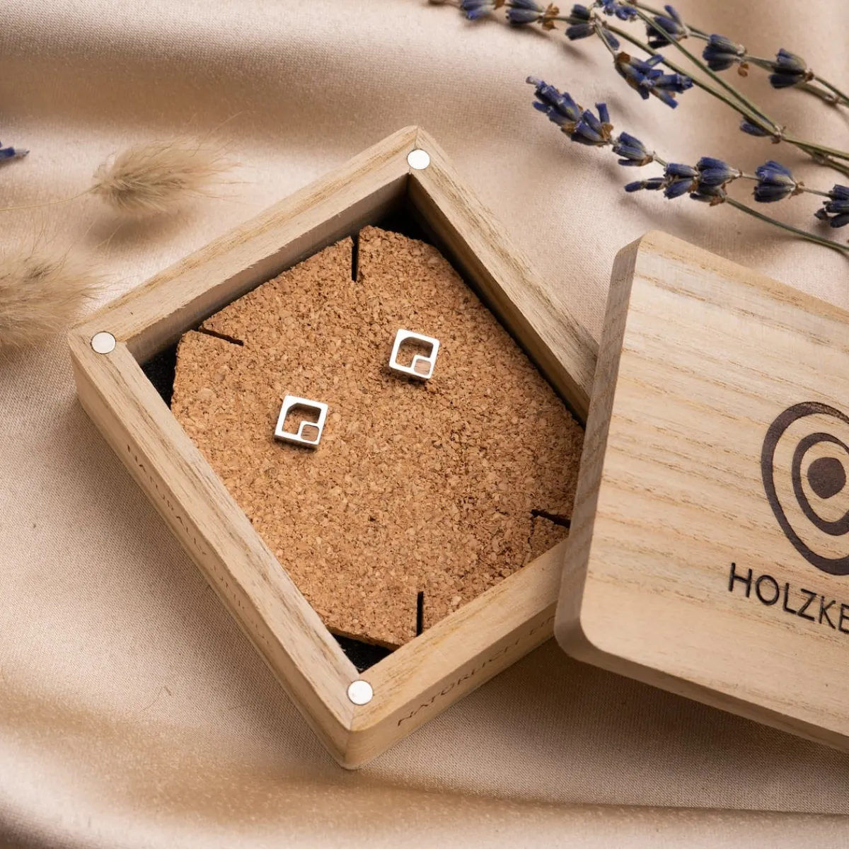 Holzkern Ohrringe|Schmuck^Geometric Ohrringe