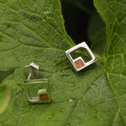 Holzkern Ohrringe|Schmuck^Geometric Ohrringe