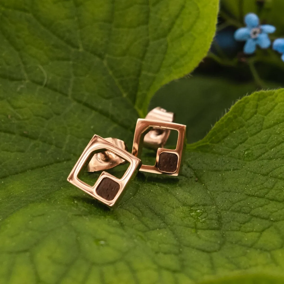 Holzkern Ohrringe|Schmuck^Geometric Ohrringe