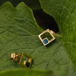 Holzkern Ohrringe|Schmuck^Geometric Ohrringe