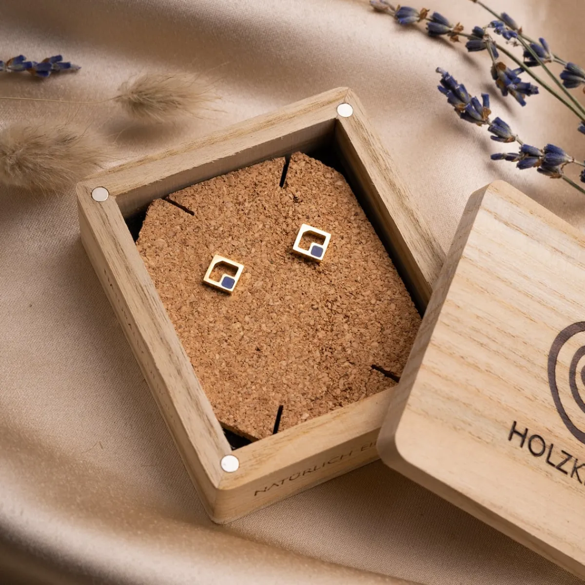Holzkern Ohrringe|Schmuck^Geometric Ohrringe