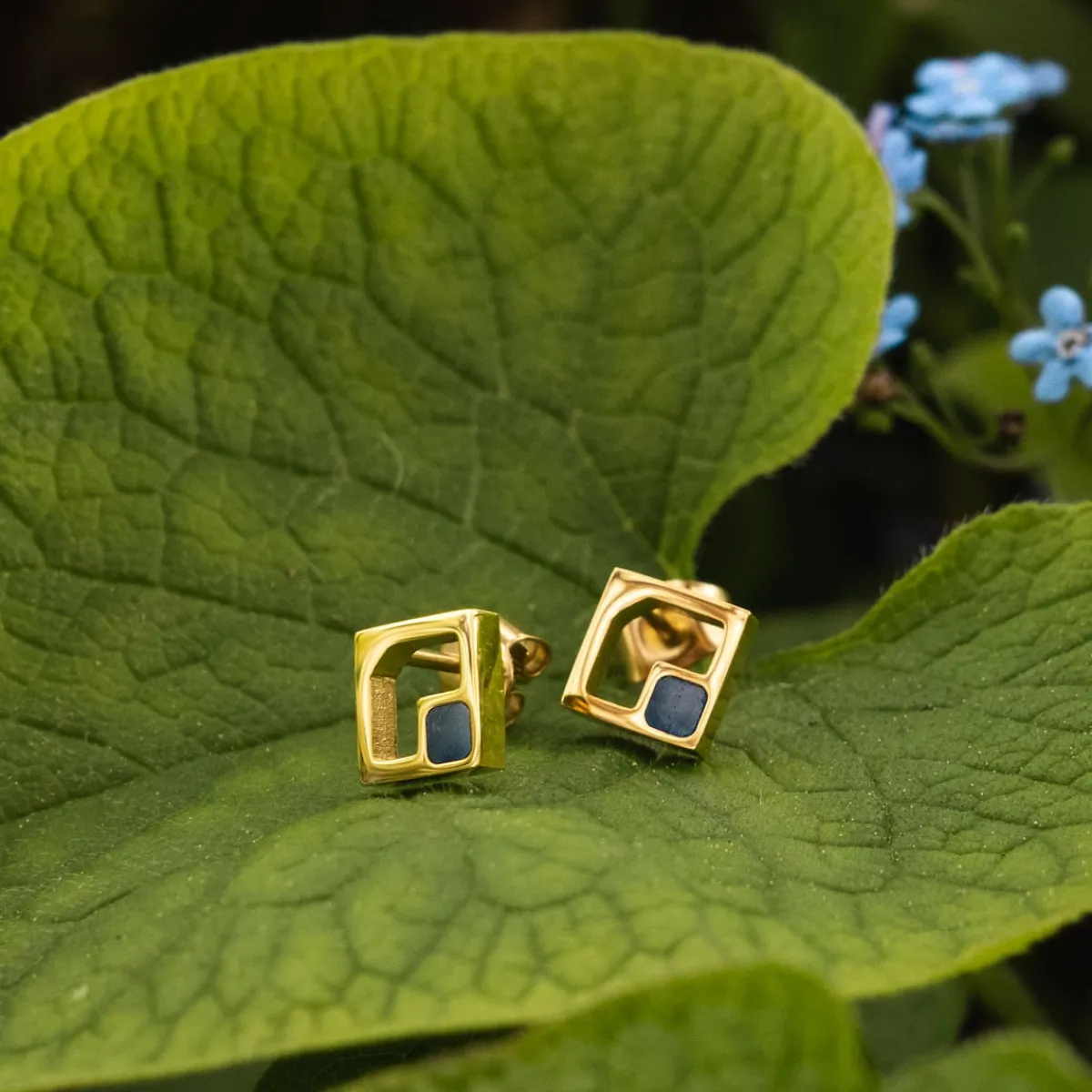 Holzkern Ohrringe|Schmuck^Geometric Ohrringe