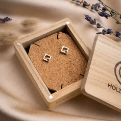Holzkern Ohrringe|Schmuck^Geometric Ohrringe