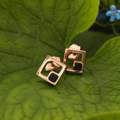 Holzkern Ohrringe|Schmuck^Geometric Ohrringe