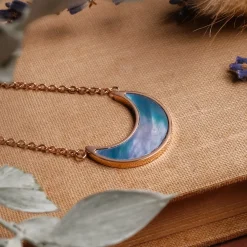 Holzkern Halsketten|Schmuck^Hue Halskette
