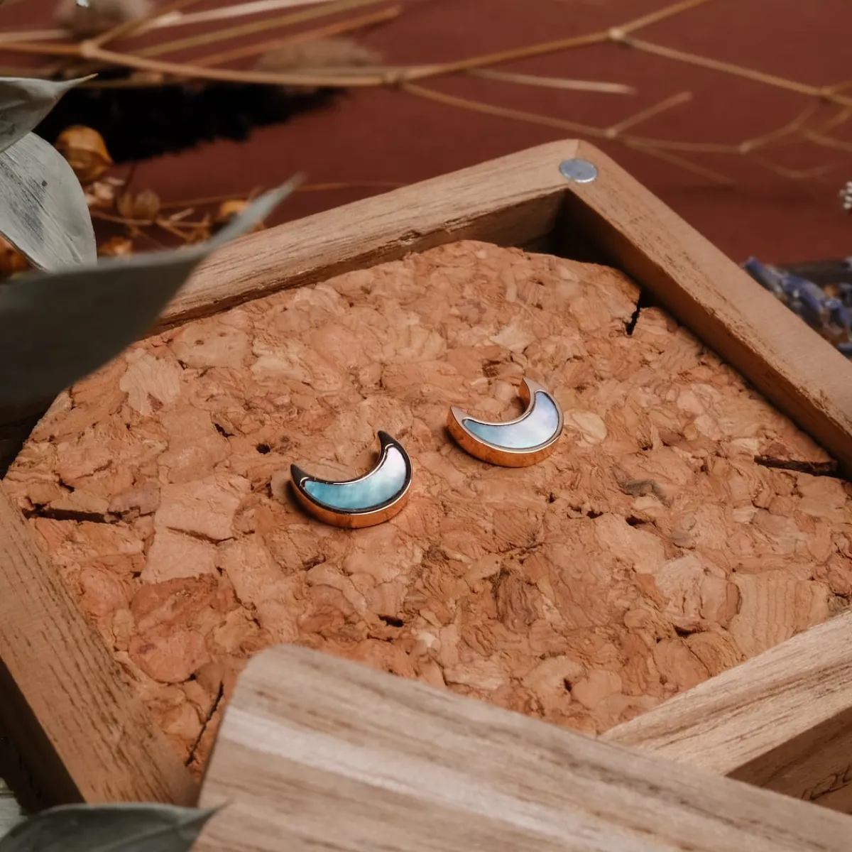 Holzkern Ohrringe|Schmuck^Hue Ohrringe