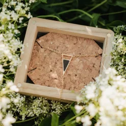 Holzkern Halsketten|Schmuck^Ink Halskette