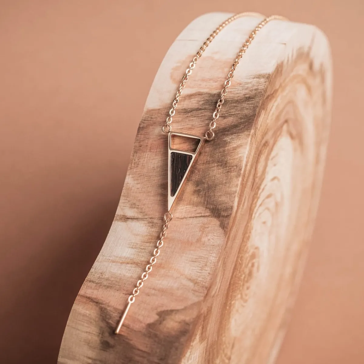 Holzkern Halsketten|Schmuck^Ink Halskette