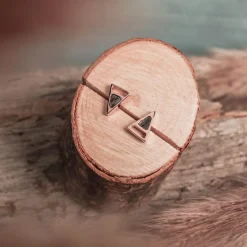Holzkern Ohrringe|Schmuck^Ink Ohrringe