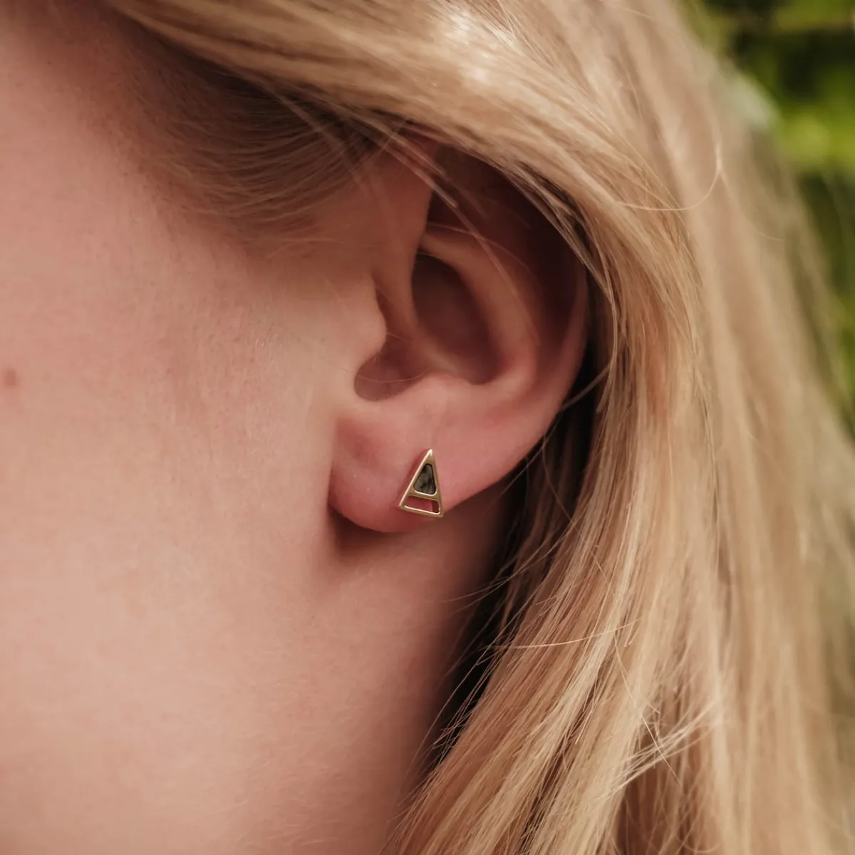 Holzkern Ohrringe|Schmuck^Ink Ohrringe
