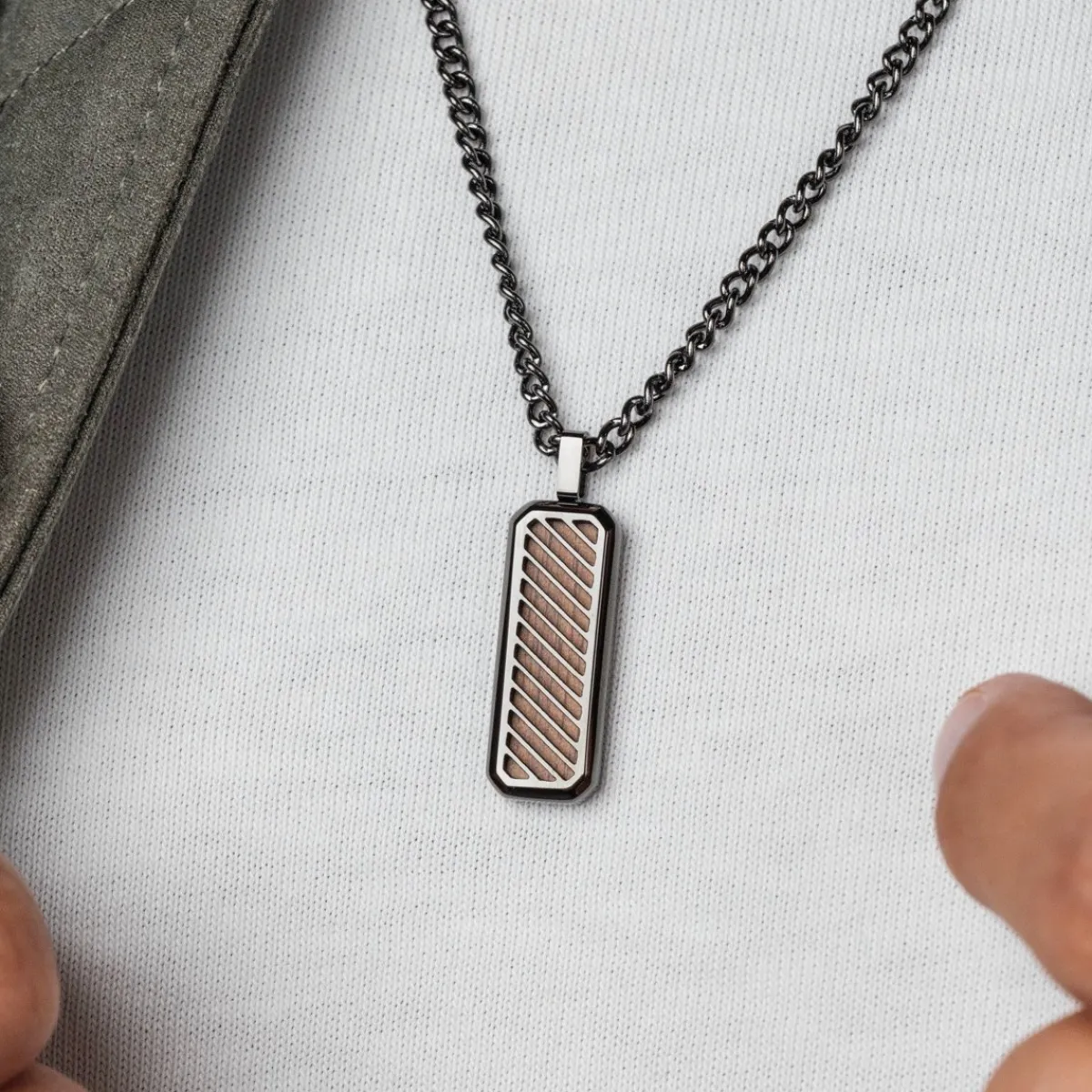 Holzkern Halsketten|Schmuck^Interplay Halskette