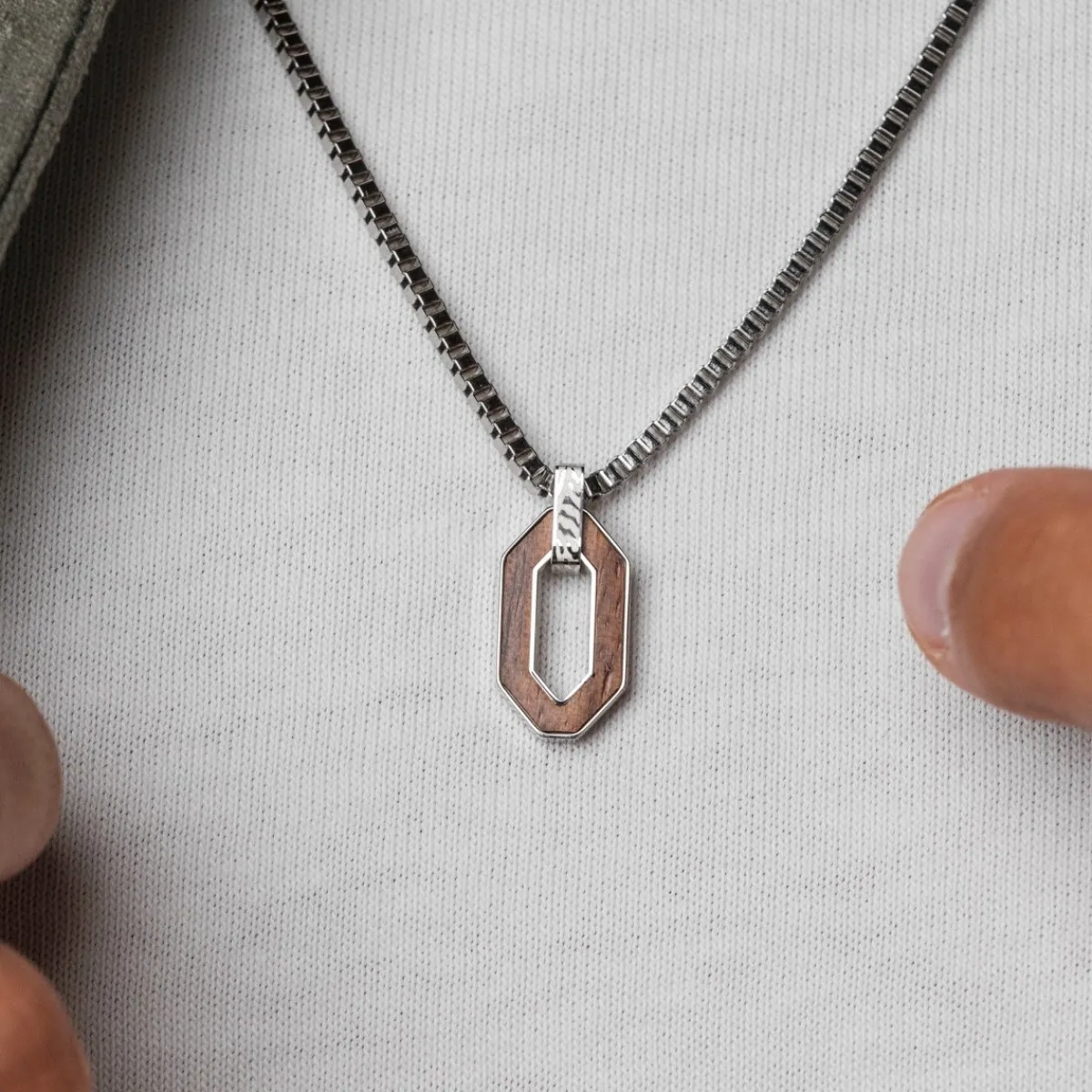 Holzkern Halsketten|Schmuck^Interplay Halskette