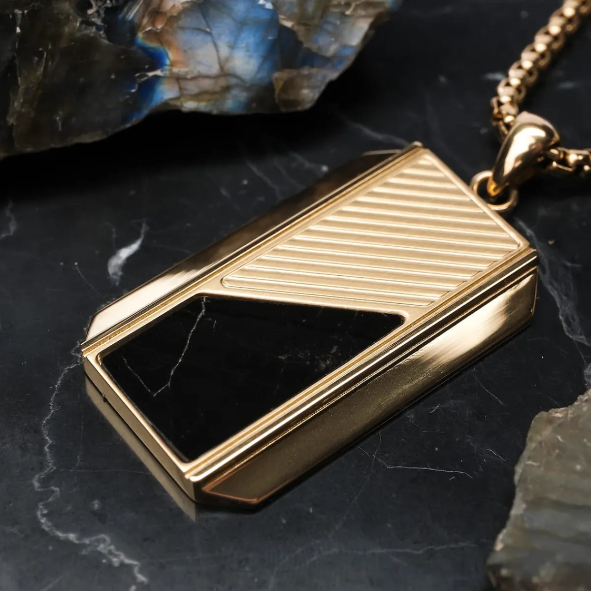 Holzkern Schmuck|Halsketten^Ionic Halskette
