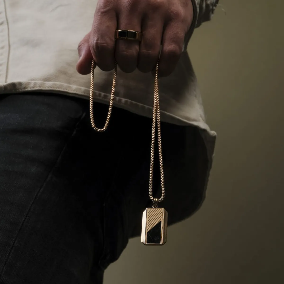 Holzkern Schmuck|Halsketten^Ionic Halskette
