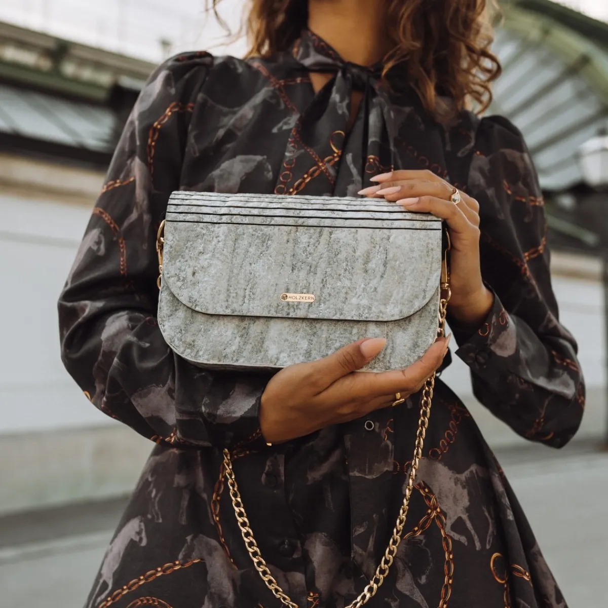 Holzkern Handtaschen^Iveya VEGAN