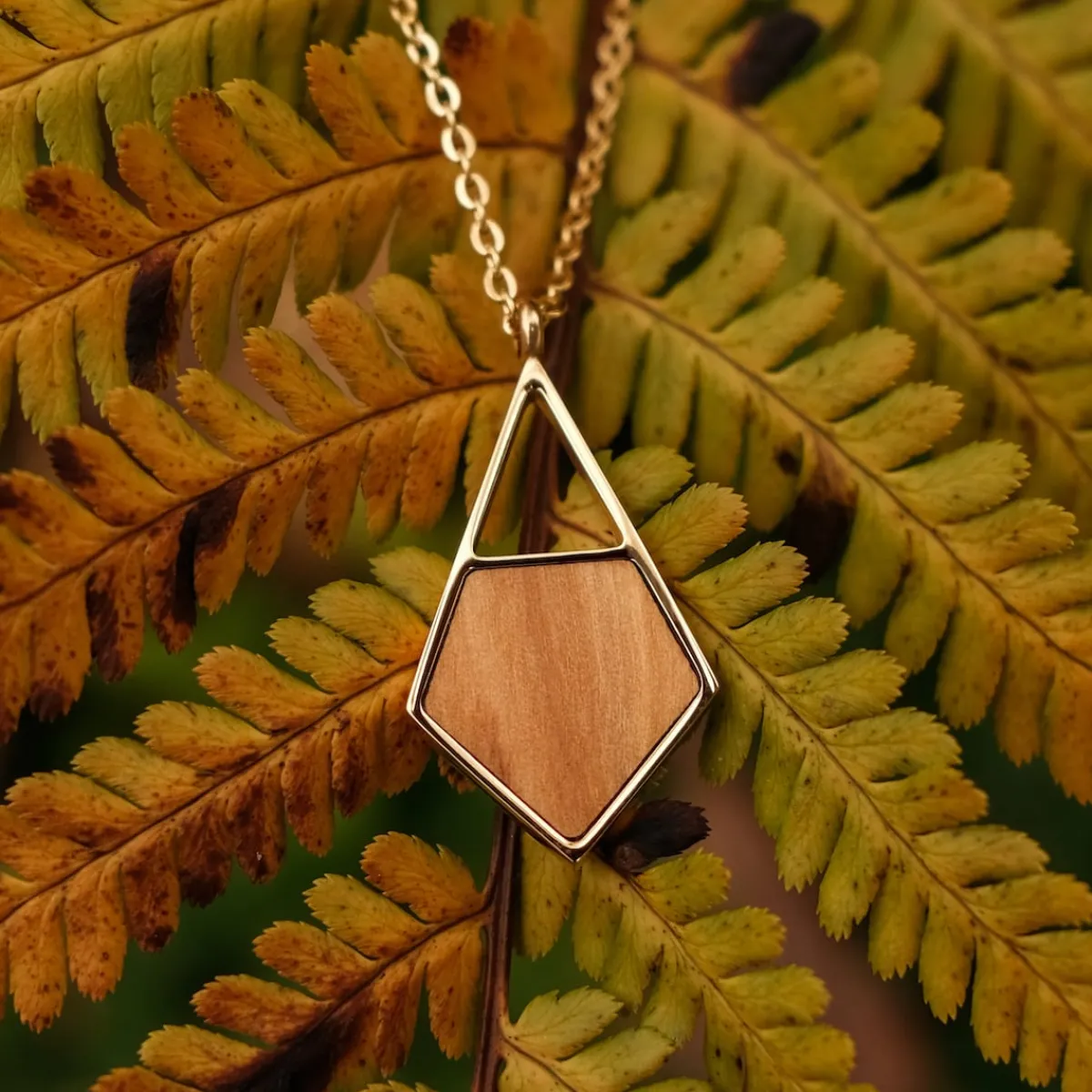 Holzkern Halsketten|Schmuck^Mandala Halskette