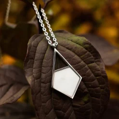 Holzkern Halsketten|Schmuck^Mandala Halskette