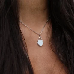 Holzkern Halsketten|Schmuck^Mandala Halskette