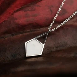 Holzkern Halsketten|Schmuck^Mandala Halskette