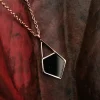 Holzkern Halsketten|Schmuck^Mandala Halskette