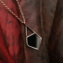 Holzkern Halsketten|Schmuck^Mandala Halskette