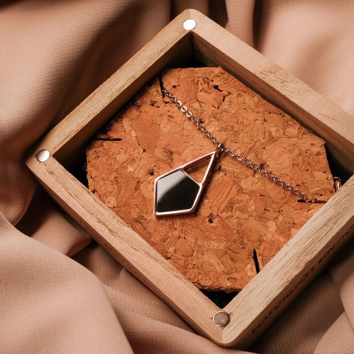 Holzkern Halsketten|Schmuck^Mandala Halskette