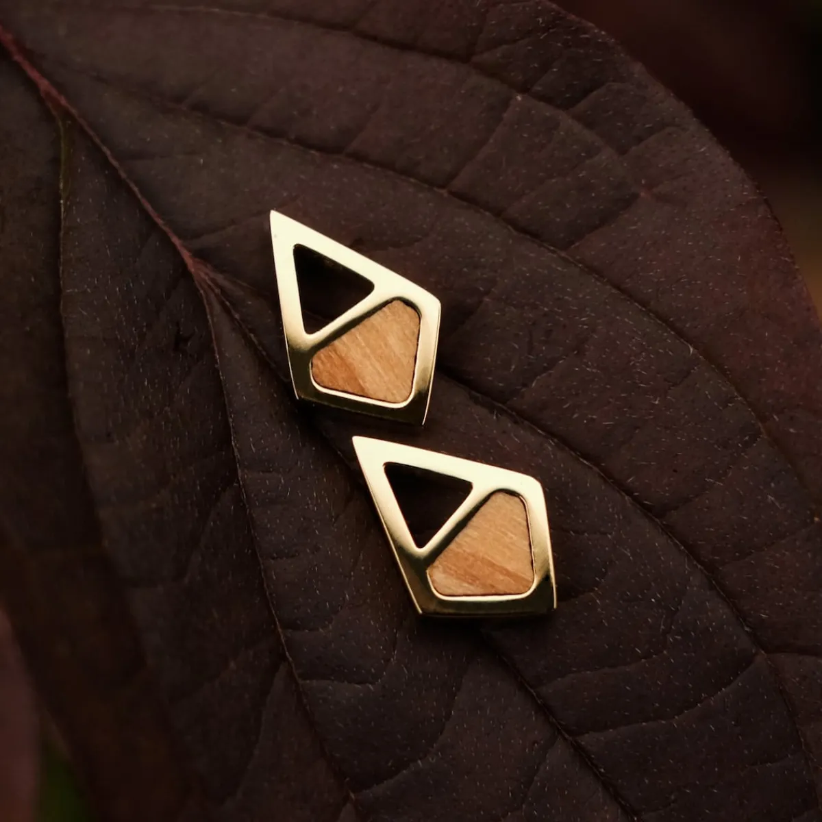 Holzkern Ohrringe|Schmuck^Mandala Ohrringe