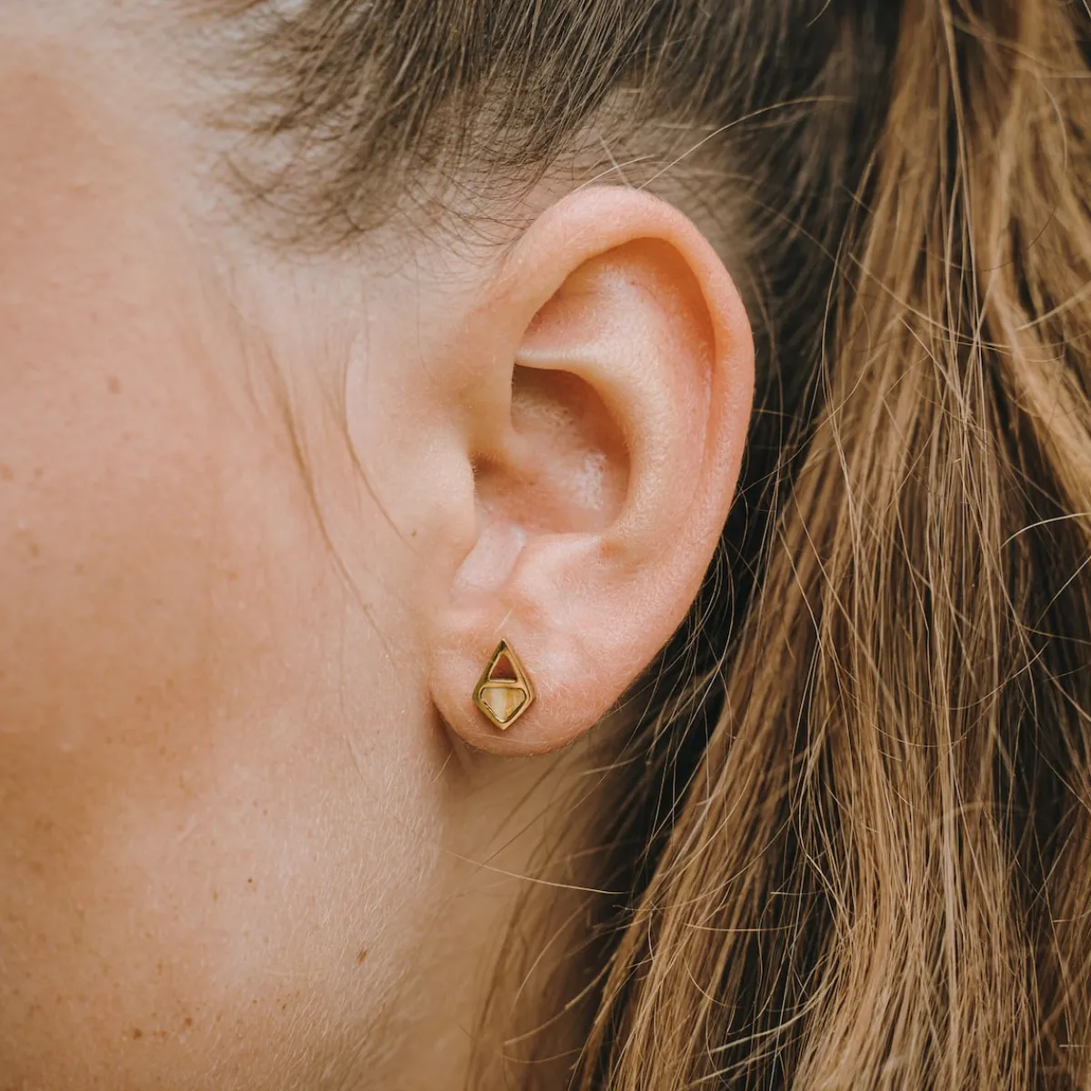 Holzkern Ohrringe|Schmuck^Mandala Ohrringe