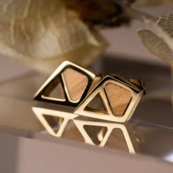 Holzkern Ohrringe|Schmuck^Mandala Ohrringe
