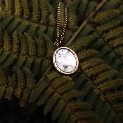 Holzkern Halsketten|Schmuck^Mirror Halskette