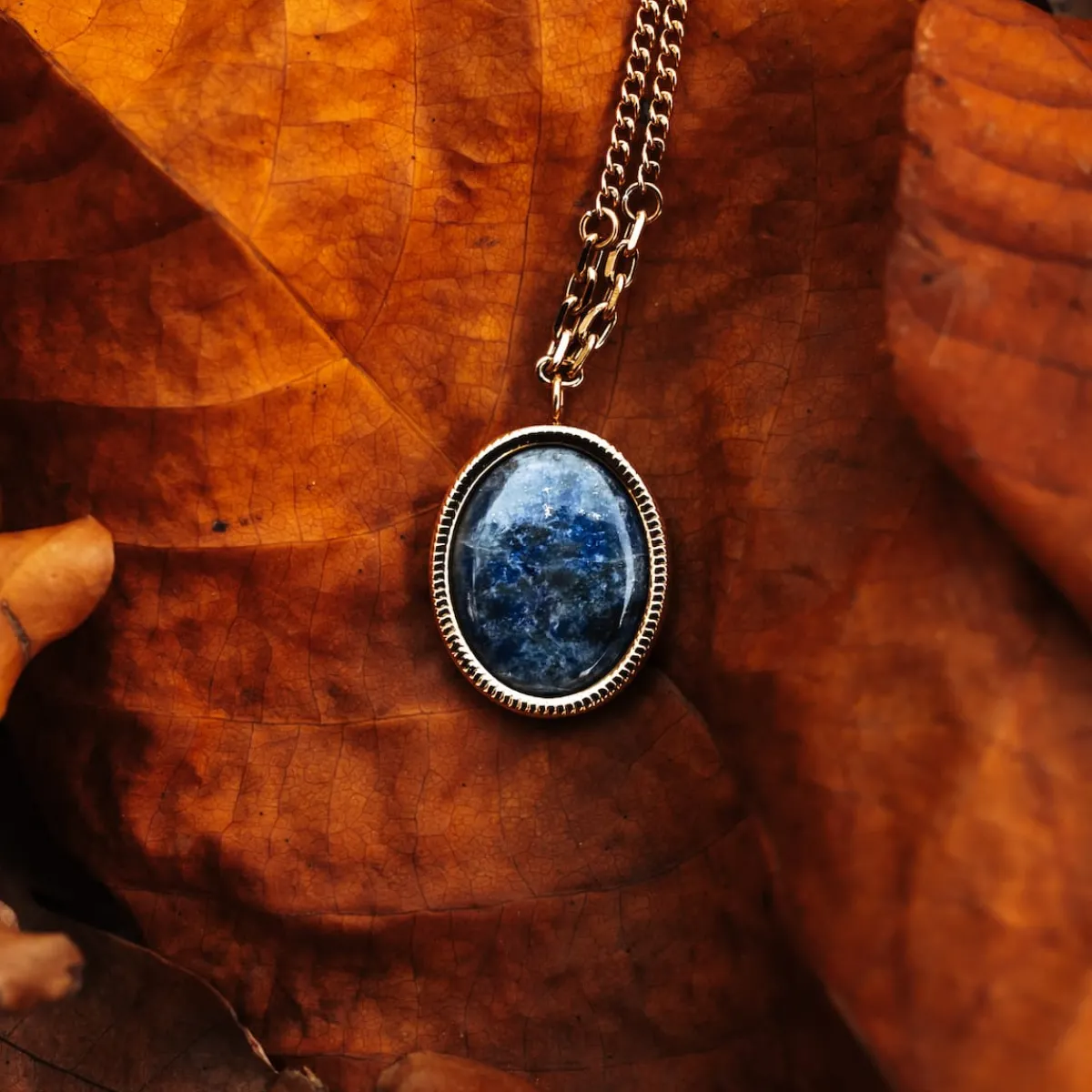 Holzkern Halsketten|Schmuck^Mirror Halskette