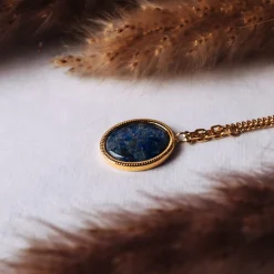 Holzkern Halsketten|Schmuck^Mirror Halskette