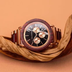Holzkern Uhren^Morgenrot