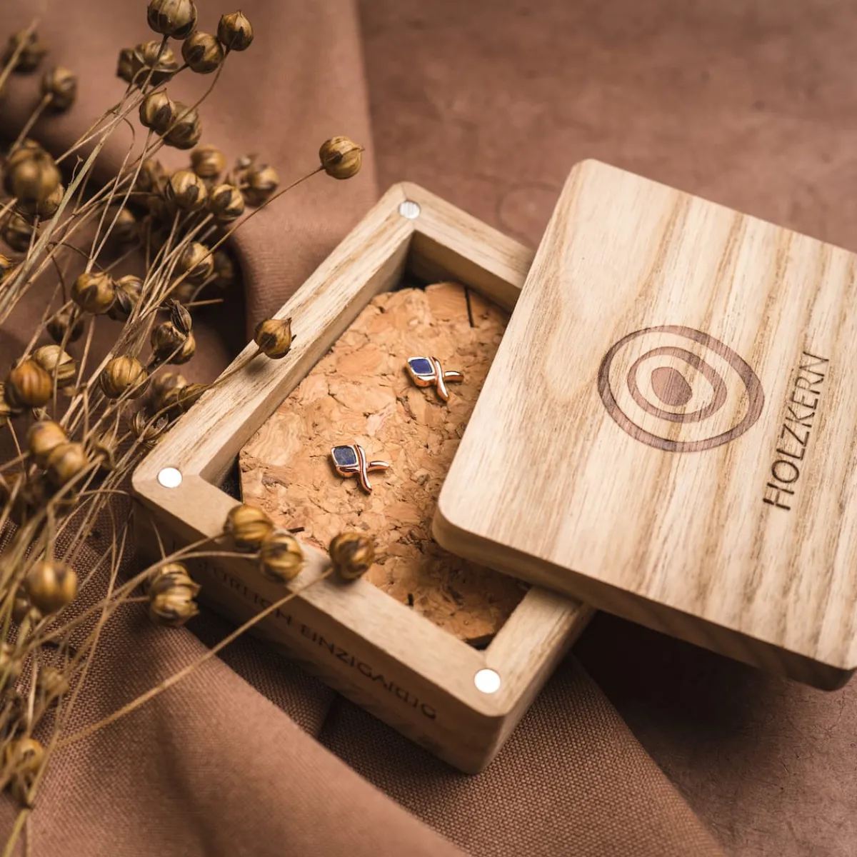 Holzkern Ohrringe|Schmuck^Mosaic Ohrringe