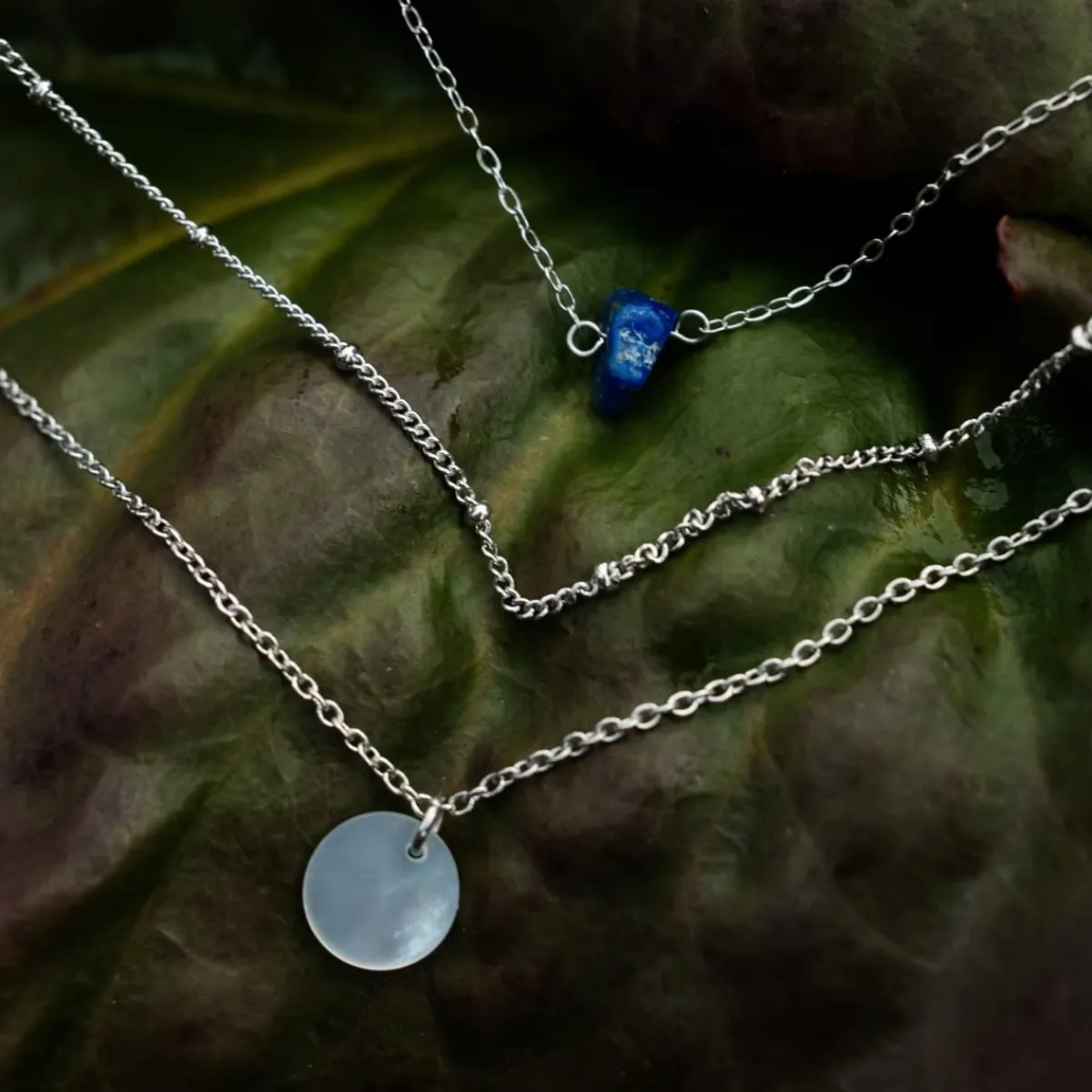 Holzkern Halsketten|Schmuck^Oceanfoam Halskette