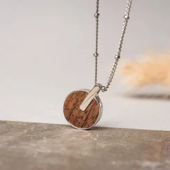 Holzkern Schmuck|Halsketten^Opacity Halskette