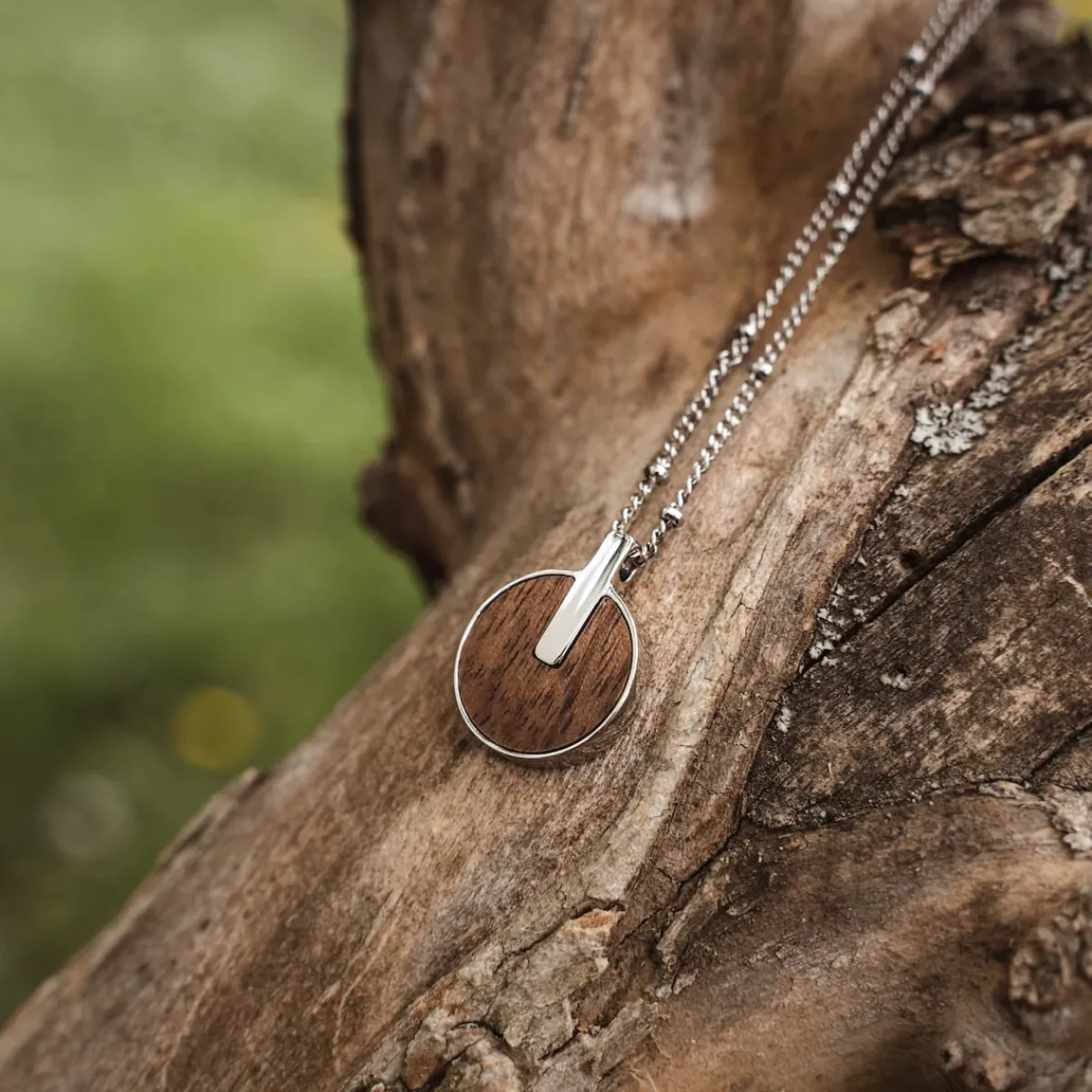Holzkern Schmuck|Halsketten^Opacity Halskette