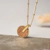Holzkern Halsketten|Schmuck^Opacity Halskette