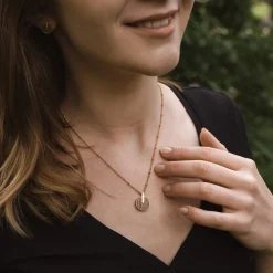 Holzkern Halsketten|Schmuck^Opacity Halskette