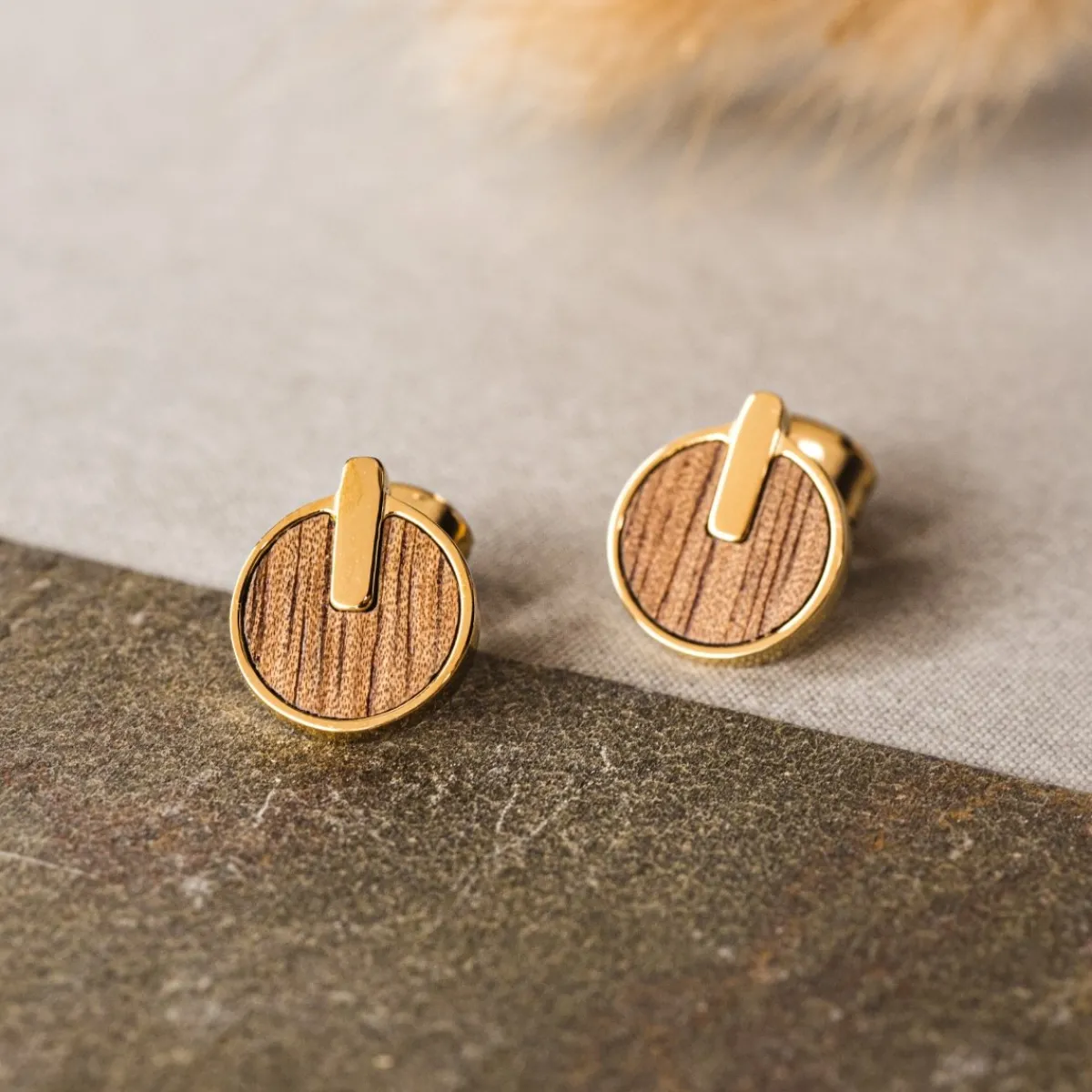 Holzkern Ohrringe|Schmuck^Opacity Ohrringe