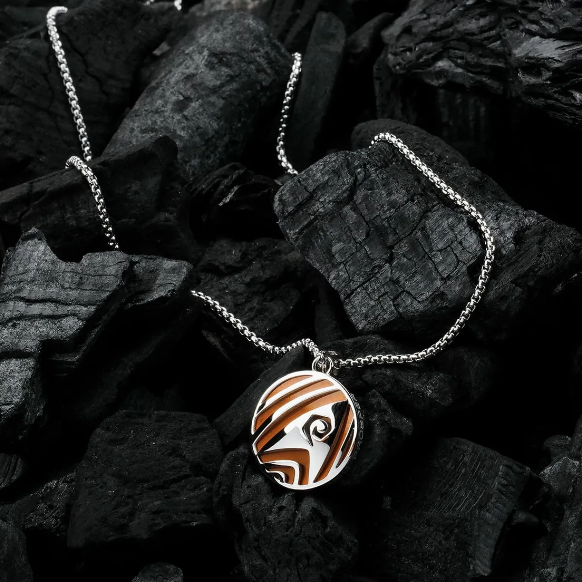 Holzkern Halsketten|Schmuck^Operations Halskette