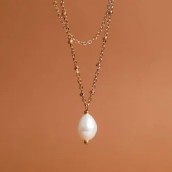 Holzkern Halsketten|Schmuck^Panoramic Halskette