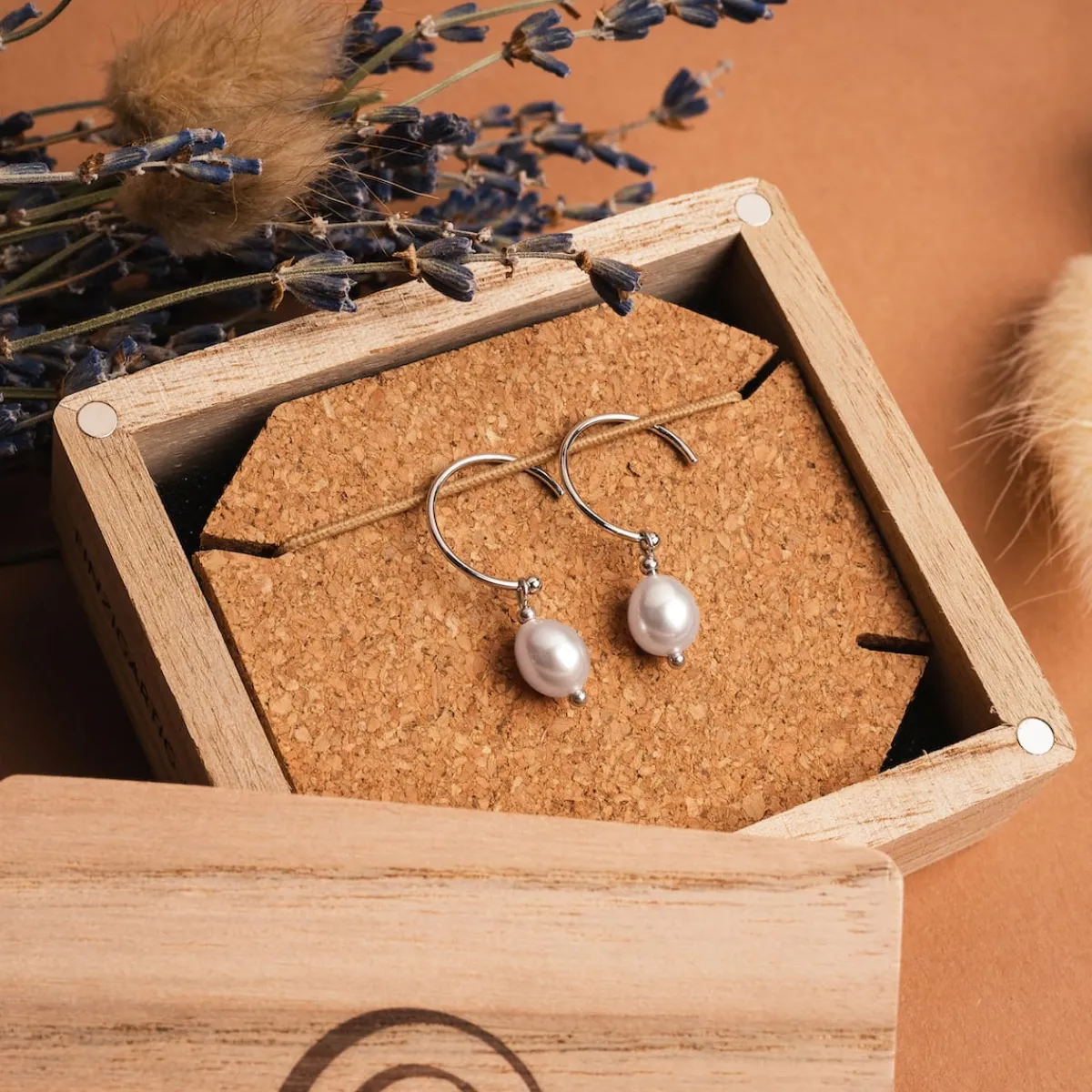 Holzkern Ohrringe|Schmuck^Panoramic Ohrringe