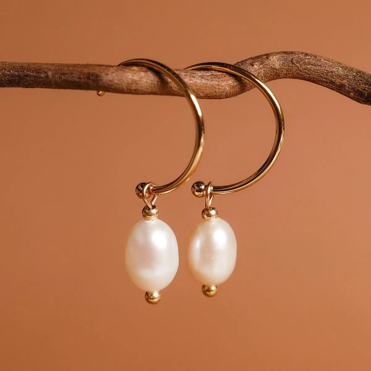 Holzkern Ohrringe|Schmuck^Panoramic Ohrringe